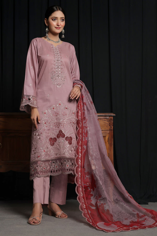 3 PIECE - EMBROIDERED CHIKANKARI LAWN SUIT 539