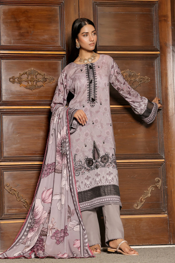 3 PIECE - DIGITAL PRINTED LASERKARI LAWN SUIT