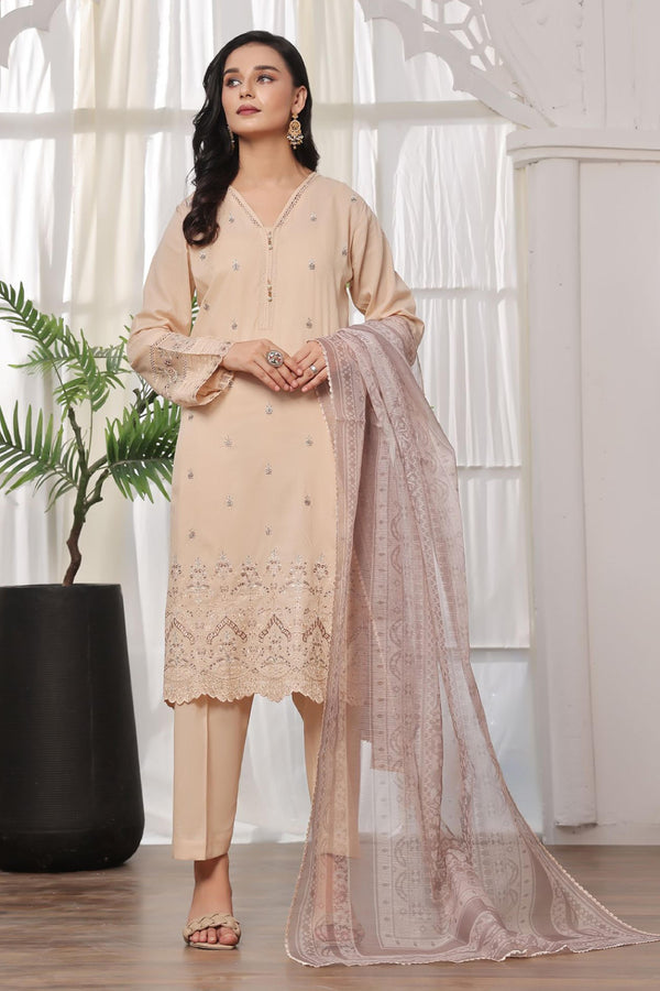 Stitched Fancy Embroidered Chikankari Lawn - Fancy  Dupatta Collection 2024