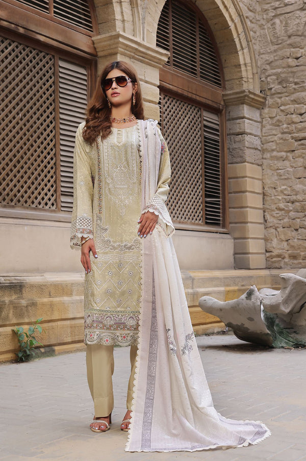 Semi Stitched 3 Pcs Embroidered Viscose Jacquard Collection