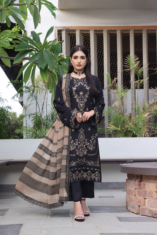 Semi Stitched 3 Pcs Embroidered Luxury Viscose Collection