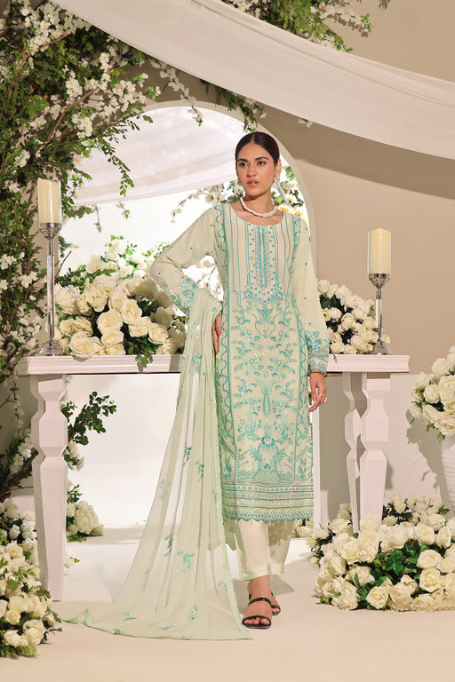 Stitched 3 Piece Embroidered Luxury Embroidered Chiffon Collection